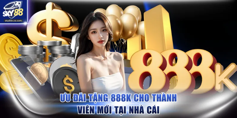 Ưu đãi tặng 888K cho thành viên mới tại nhà cái